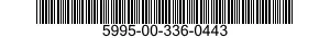 5995-00-336-0443  5995003360443 003360443