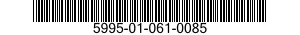 5995-01-061-0085 CABLE ASSEMBLY,SPECIAL PURPOSE,ELECTRICAL 5995010610085 010610085