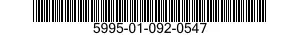 5995-01-092-0547 CABLE ASSEMBLY 5995010920547 010920547