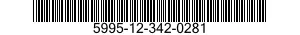 5995-12-342-0281 CABLE ASSEMBLY,RADIO FREQUENCY 5995123420281 123420281