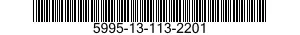 5995-13-113-2201 CABLE ASSEMBLY,SPEC 5995131132201 131132201