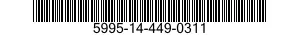 5995-14-449-0311 CABLE ASSEMBLY,SPECIAL PURPOSE,ELECTRICAL 5995144490311 144490311