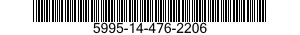5995-14-476-2206 CORD ASSEMBLY,ELECTRICAL 5995144762206 144762206