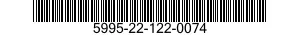 5995-22-122-0074 CABLE ASSEMBLY,RADIO FREQUENCY 5995221220074 221220074