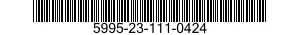5995-23-111-0424 CABLE ASSEMBLY,RADIO FREQUENCY 5995231110424 231110424