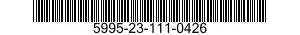 5995-23-111-0426 CABLE ASSEMBLY,RADIO FREQUENCY 5995231110426 231110426
