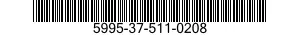 5995-37-511-0208 CABLE ASSEMBLY,SPECIAL PURPOSE,ELECTRICAL 5995375110208 375110208