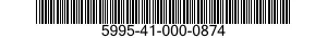 5995-41-000-0874 CABLE ASSEMBLY,SPECIAL PURPOSE,ELECTRICAL 5995410000874 410000874