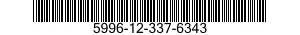5996-12-337-6343  5996123376343 123376343