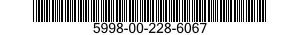 5998-00-228-6067 CIRCUIT CARD ASSEMBLY 5998002286067 002286067