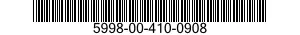 5998-00-410-0908 CIRCUIT CARD ASSEMBLY 5998004100908 004100908