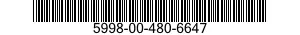 5998-00-480-6647 ELECTRONIC COMPONENTS ASSEMBLY 5998004806647 004806647