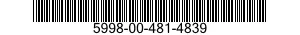 5998-00-481-4839 CIRCUIT CARD ASSEMBLY 5998004814839 004814839