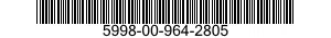 5998-00-964-2805 ELECTRONIC COMPONENTS ASSEMBLY 5998009642805 009642805