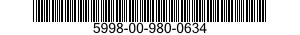5998-00-980-0634 PRINTED CIRCUIT BOARD 5998009800634 009800634