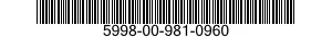 5998-00-981-0960 PRINTED CIRCUIT BOARD 5998009810960 009810960