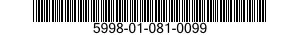 5998-01-081-0099 CIRCUIT CARD ASSEMBLY 5998010810099 010810099