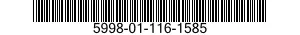 5998-01-116-1585 CIRCUIT CARD ASSEMBLY 5998011161585 011161585