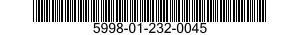 5998-01-232-0045 CIRCUIT CARD ASSEMBLY 5998012320045 012320045