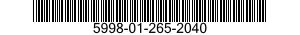5998-01-265-2040  5998012652040 012652040