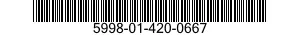 5998-01-420-0667 CIRCUIT CARD ASSEMBLY 5998014200667 014200667