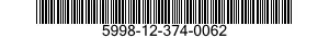 5998-12-374-0062 ELECTRONIC COMPONENTS ASSEMBLY 5998123740062 123740062