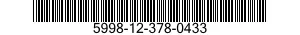 5998-12-378-0433 ELECTRONIC COMPONENTS ASSEMBLY 5998123780433 123780433