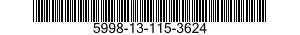 5998-13-115-3624 CIRCUIT CARD ASSEMBLY 5998131153624 131153624