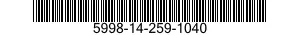 5998-14-259-1040 CIRCUIT CARD ASSEMBLY 5998142591040 142591040