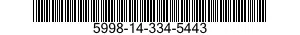 5998-14-334-5443  5998143345443 143345443