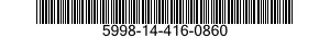 5998-14-416-0860 HOLDER,ELECTRICAL CARD 5998144160860 144160860