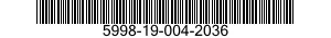 5998-19-004-2036 PRINTED CIRCUIT BOARD 5998190042036 190042036