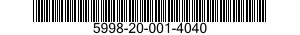 5998-20-001-4040 CIRCUIT CARD ASSEMBLY 5998200014040 200014040