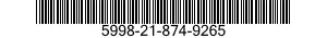 5998-21-874-9265  5998218749265 218749265