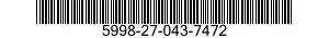 5998-27-043-7472 CIRCUIT CARD ASSEMBLY 5998270437472 270437472