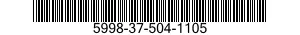 5998-37-504-1105  5998375041105 375041105