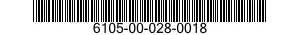 6105-00-028-0018  6105000280018 000280018