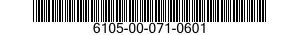 6105-00-071-0601 MOTOR,ALTERNATING CURRENT 6105000710601 000710601