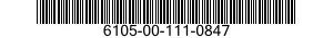 6105-00-111-0847  6105001110847 001110847
