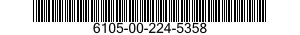 6105-00-224-5358 MOTOR-TACHOMETER GENERATOR 6105002245358 002245358