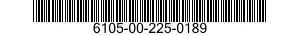 6105-00-225-0189 MOTOR-TACHOMETER GENERATOR 6105002250189 002250189