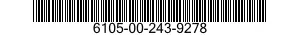6105-00-243-9278 MOTOR,ALTERNATING CURRENT 6105002439278 002439278