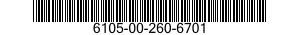 6105-00-260-6701  6105002606701 002606701