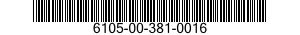 6105-00-381-0016 WINDING,MOTOR FIELD 6105003810016 003810016