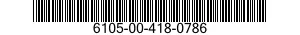 6105-00-418-0786  6105004180786 004180786