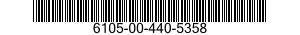 6105-00-440-5358 MOTOR-TACHOMETER GENERATOR 6105004405358 004405358