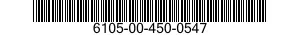 6105-00-450-0547  6105004500547 004500547