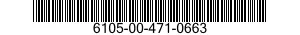 6105-00-471-0663 GEARHEAD,CONTROL MOTOR 6105004710663 004710663