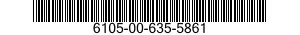 6105-00-635-5861 MOTOR,DIRECT CURRENT 6105006355861 006355861