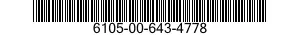 6105-00-643-4778  6105006434778 006434778